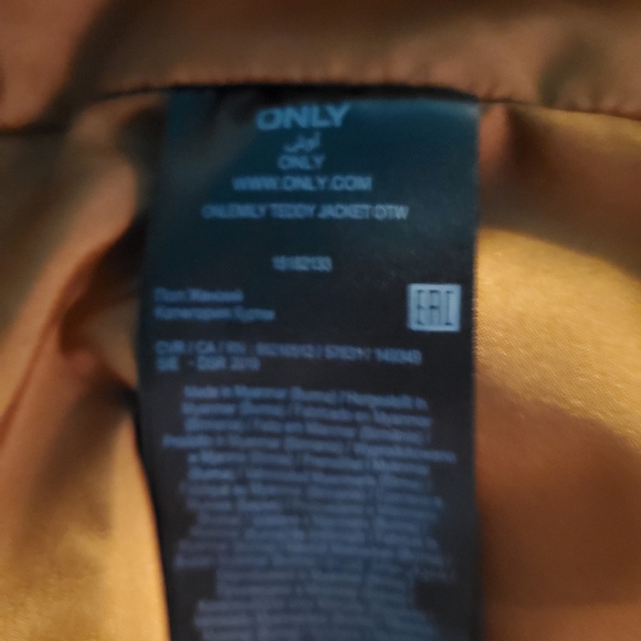 Only Teddy Jacket Medium NWOT - Picture 8 of 9